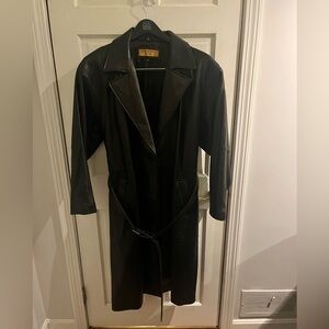 Andrew Fezza Fusion Leather Trench Coat